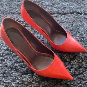 Celine Red Leather Pumps (size 37)